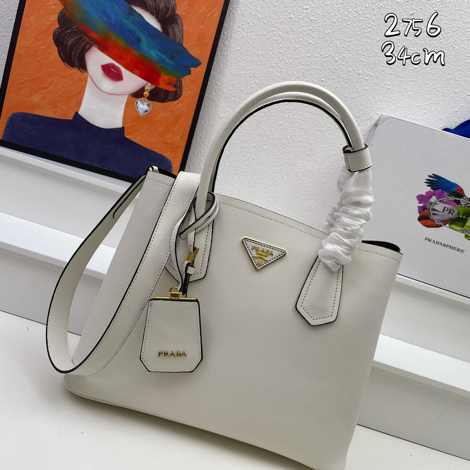 Pra*a top handle bags